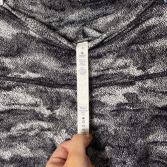 Lululemon Women 4 Wunder Under Luxtreme Aerify Jacquard Black Alpine leggings - Picture 4 of 5